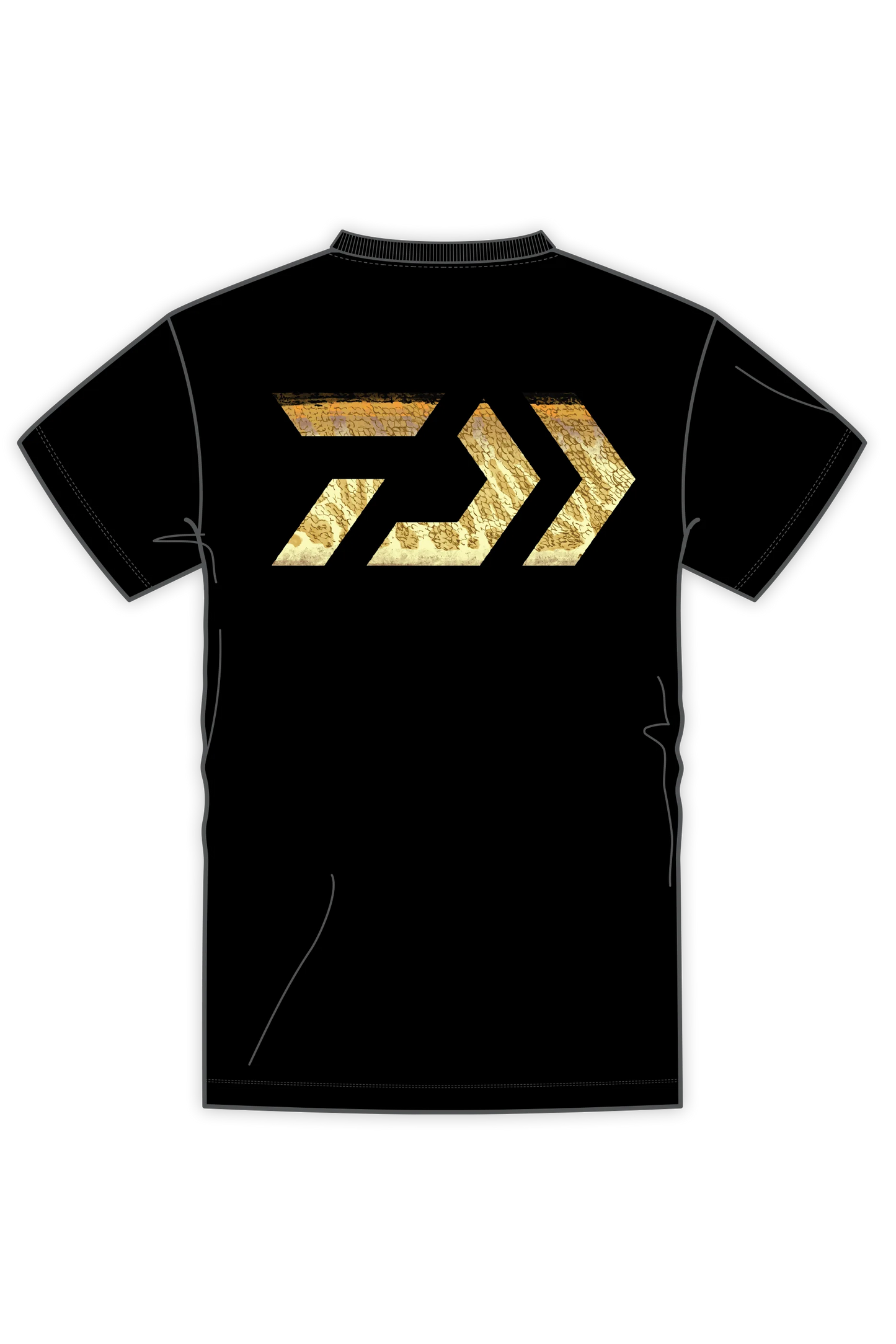 D-Vec Musky Pattern Logo T-Shirt Popular Style