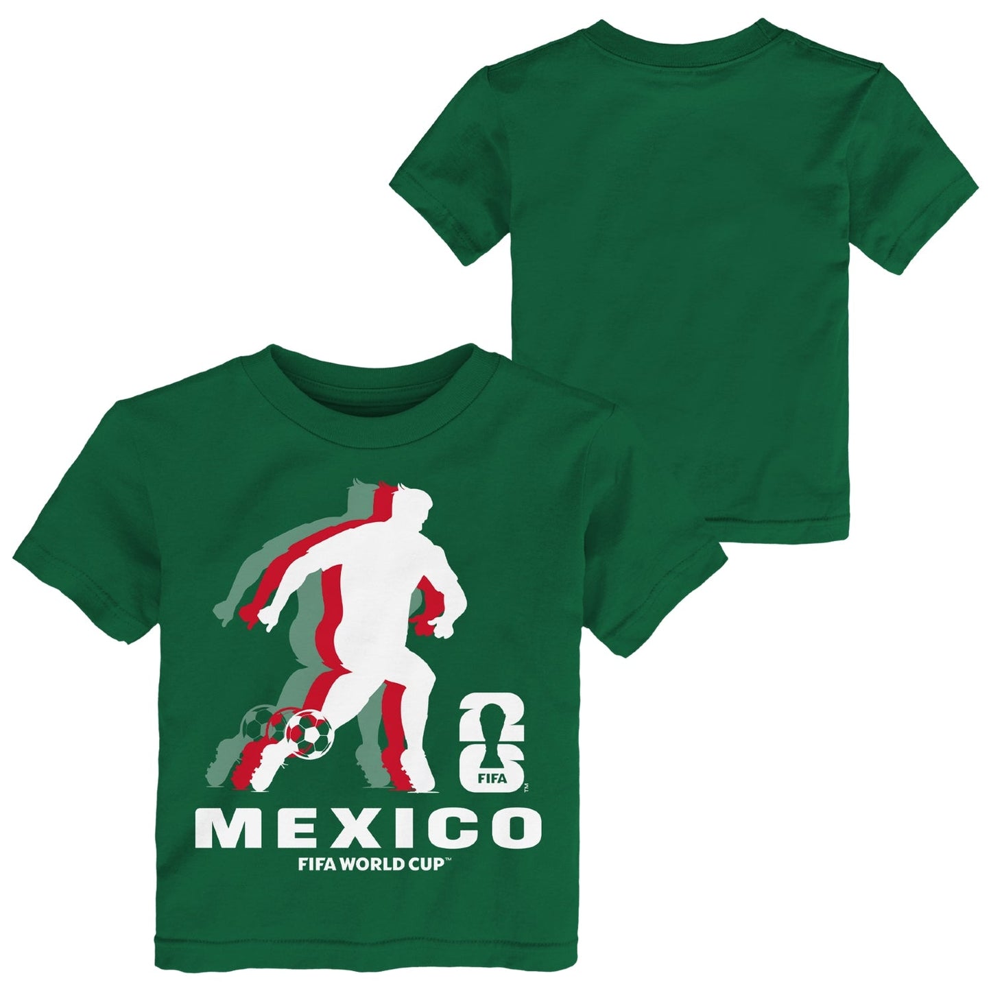 FIFA World Cup 2026 Mexico Shadow T-Shirt - Toddler Casual Graphic T Shirt