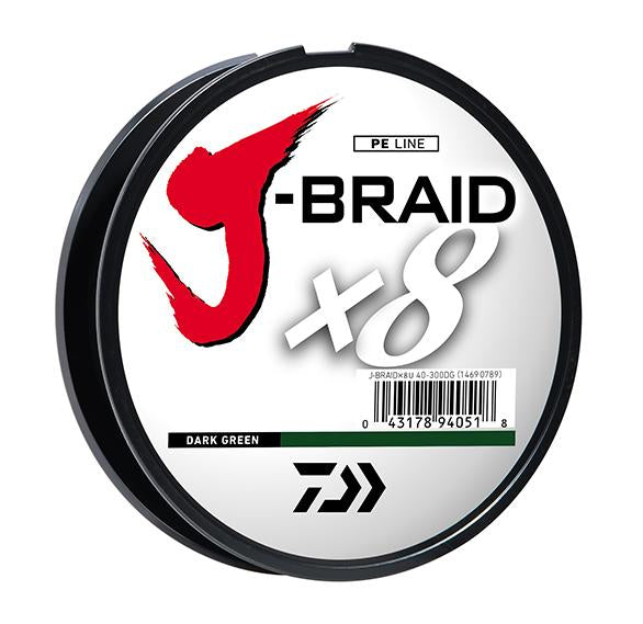 J-BRAID x8 BRAIDED LINE - DARK GREEN Popular Style