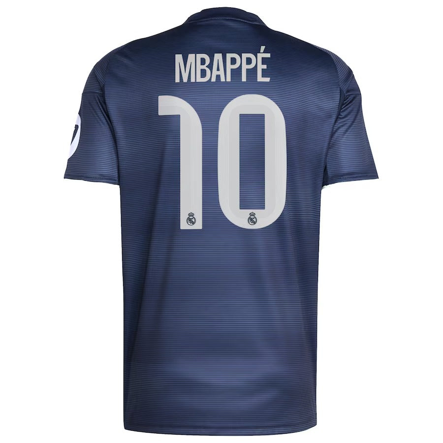 Kylian Mbappé Real Madrid Authentic adidas 2025 26 Away Player Jersey - Blue Official Team Jersey Sports Fan Apparel