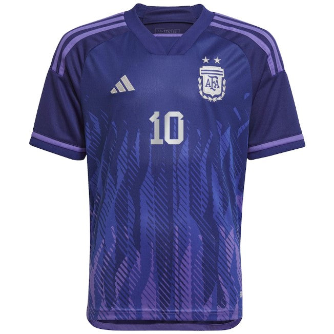 Lionel Messi Argentina National Team Shirt Unisex 2022 23 Away Player Jersey Official Team Jersey Sports Fan Apparel
