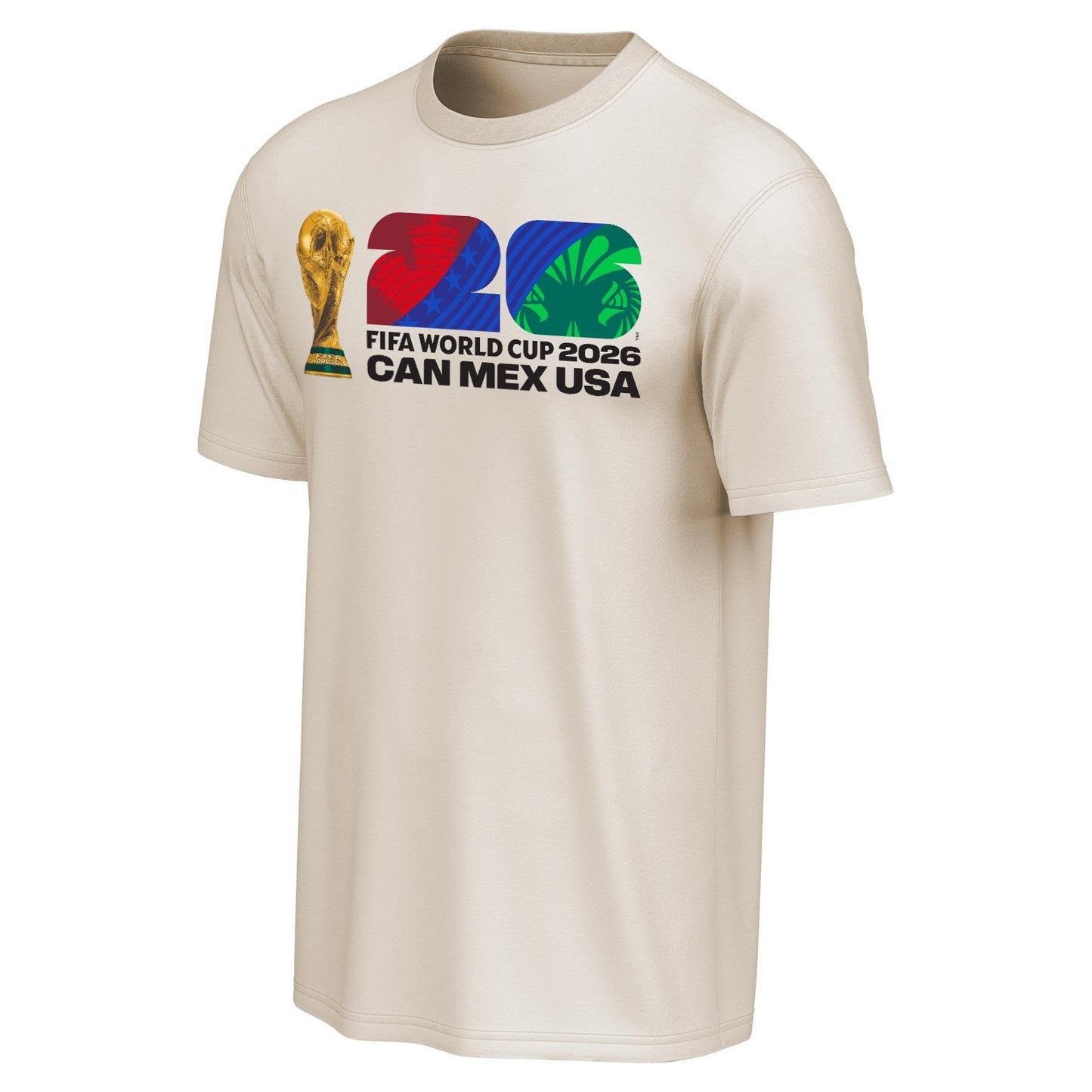 FIFA World Cup 2026 Horizontal Host Country Emblem T-Shirt - Unisex Casual Graphic T Shirt