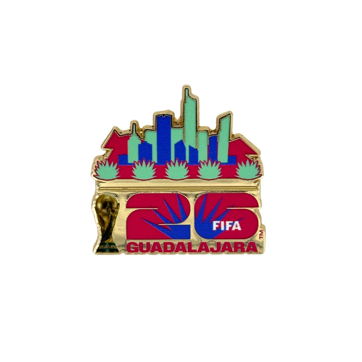 FIFA World Cup 2026 Host City Guadalajara Hat Pin Official Team Hat Sports Fan Cap