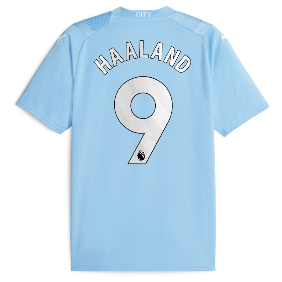 Erling Haaland Manchester City Puma 2023 24 Home Player Jersey - Sky Blue Official Team Jersey Sports Fan Apparel