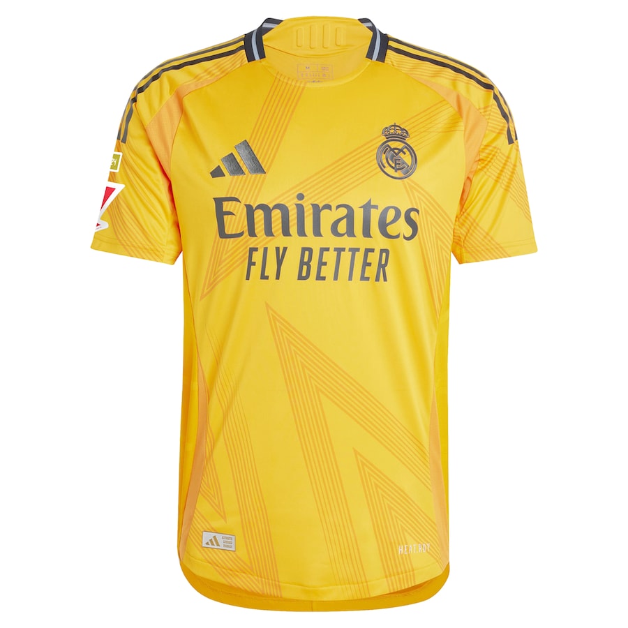 Kylian Mbappé Real Madrid adidas 2024 25 Away Jersey - Orange Official Team Jersey Sports Fan Apparel