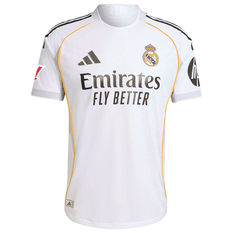 Kylian Mbappé Real Madrid adidas 2025 26 Home Jersey - White Official Team Jersey Sports Fan Apparel