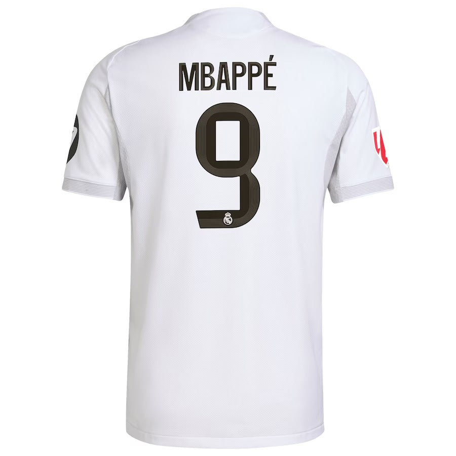 Kylian Mbappé Real Madrid adidas 2025 26 Home Jersey - White Official Team Jersey Sports Fan Apparel