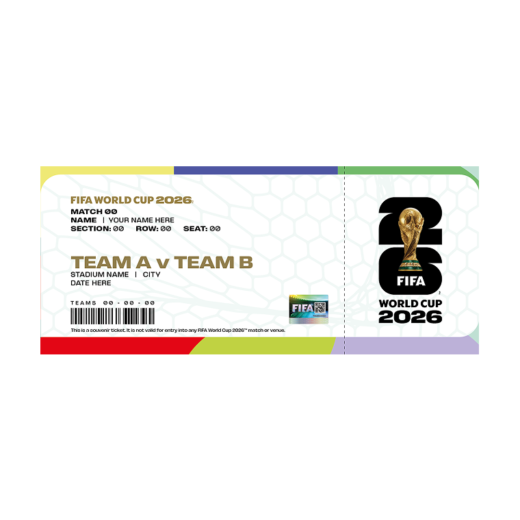 FIFA World Cup 2026 Mexico City Host City Replica Ticket Popular Style Comfort Casual