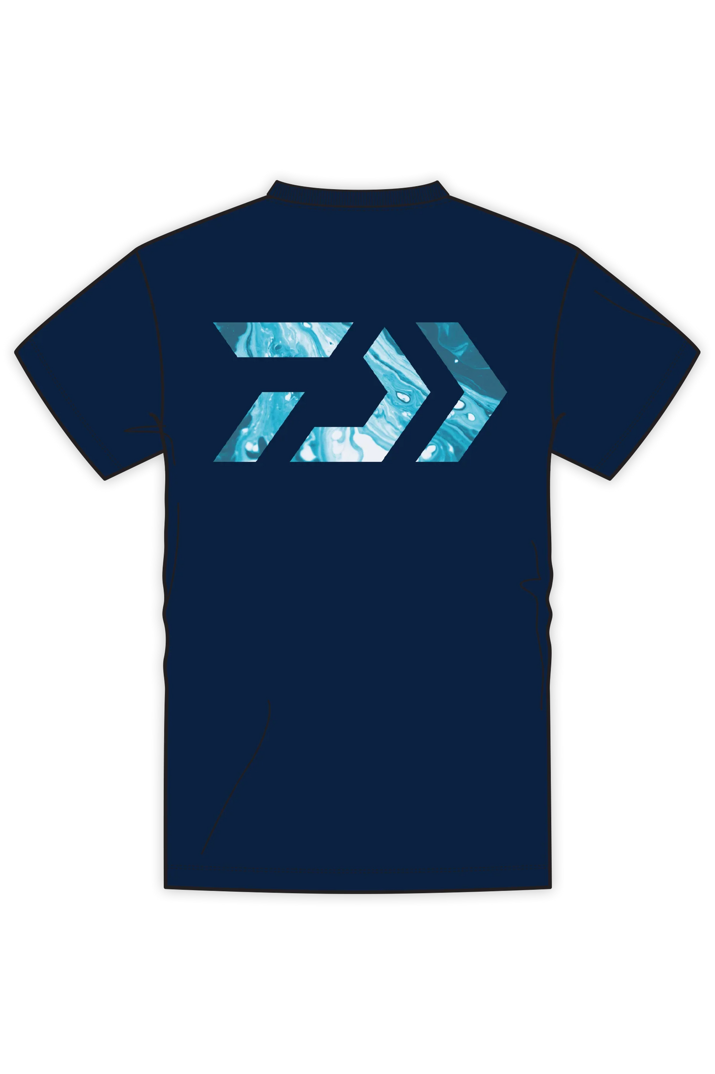 D-Vec Camo Ocean Logo T-Shirt Popular Style