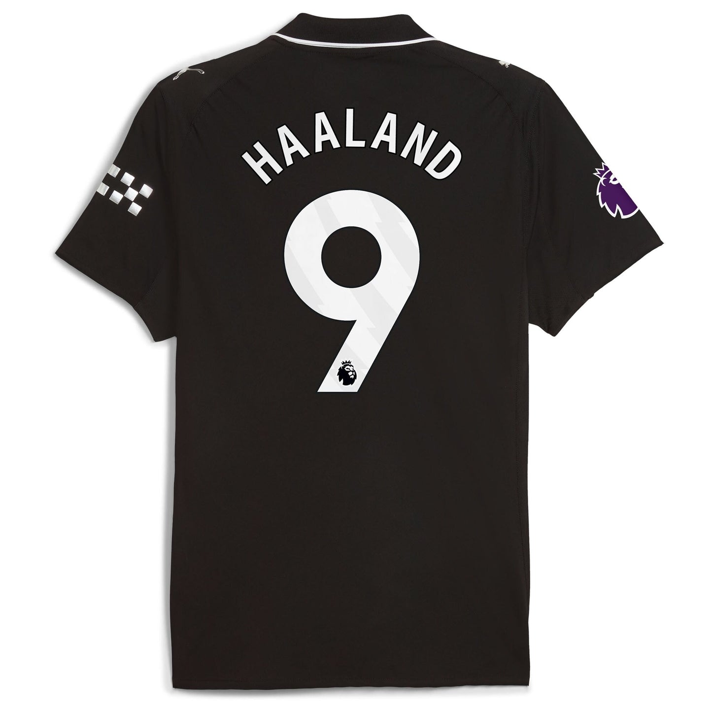 Erling Haaland Manchester City Puma 2025 26 Away Player Jersey - Black Official Team Jersey Sports Fan Apparel