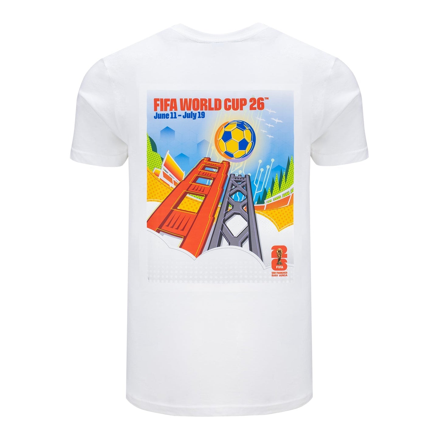 FIFA World Cup 2026 San Francisco Bay Area Poster White T-Shirt - Unisex Casual Graphic T Shirt