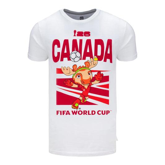 FIFA World Cup 2026 Canada Mascot White T-Shirt - Unisex Casual Graphic T Shirt