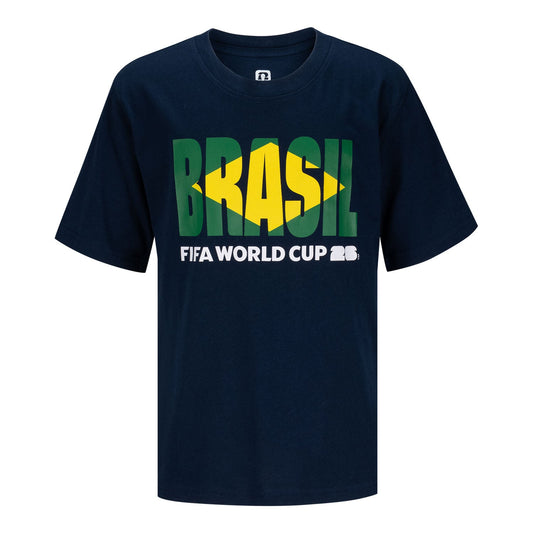 FIFA World Cup 2026 Brazil Graphic T-Shirt - Youth Casual Graphic T Shirt