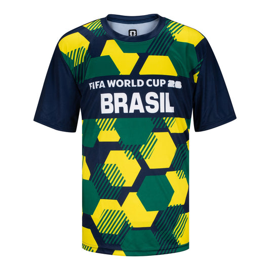 FIFA World Cup 2026 Brazil Sublimated Top - Youth Casual Graphic T Shirt