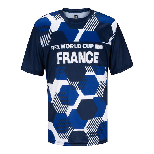 FIFA World Cup 2026 France Sublimated Top - Youth Casual Graphic T Shirt