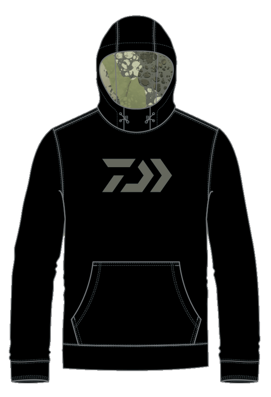 D-Vec Black Hoodie with Moss Green Front & Woods Camo D-Vec Back Popular Style
