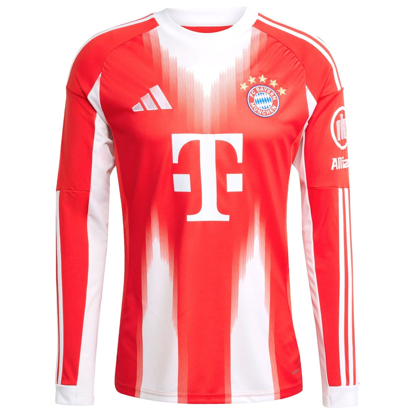 Harry Kane Bayern Munich Adidas 2025 26 Home Long Sleeve Jersey - Red Official Team Jersey Sports Fan Apparel