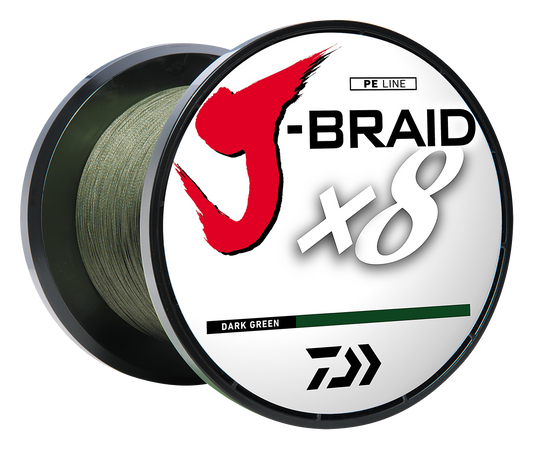 J-BRAID x8 BRAIDED LINE - DARK GREEN Popular Style