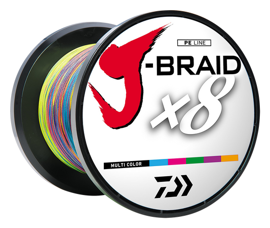 J-BRAID x8 BRAIDED LINE - MULTI COLOR Popular Style