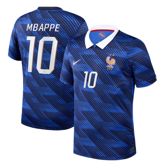 Kylian Mbappé France National Team Nike 2026 Home Stadium Replica Jersey - Blue Official Team Jersey Sports Fan Apparel
