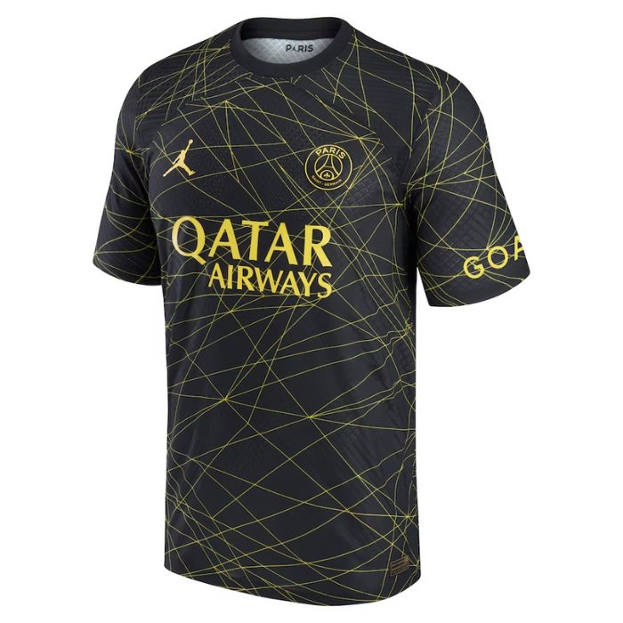 Kylian Mbappé Paris Saint-Germain 2022 23 Fourth Vapor Match Player Jersey - Black Official Team Jersey Sports Fan Apparel