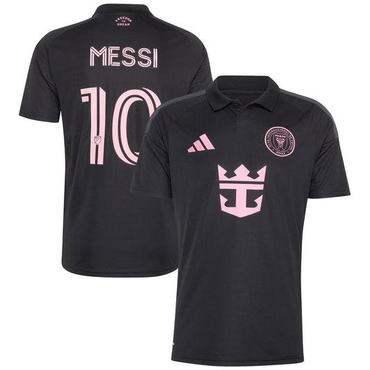 Lionel Messi Inter Miami CF adidas 2026 Presagio Replica Jersey - Black Official Team Jersey Sports Fan Apparel