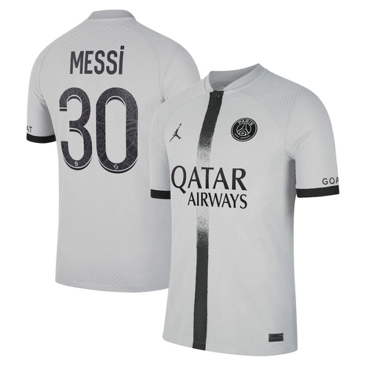 Lionel Messi Paris Saint-Germain 2022 23 Away Vapor Match Men s Authentic Jersey - Black Official Team Jersey Sports Fan Apparel
