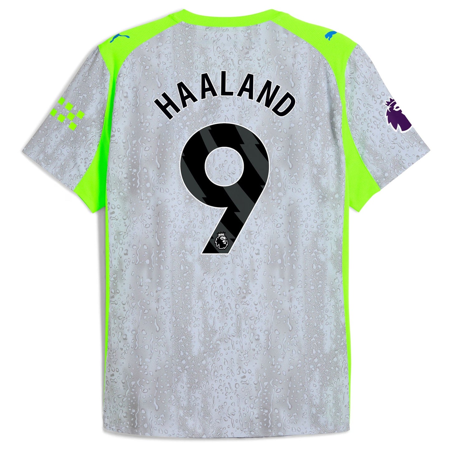 Erling Haaland Manchester City Puma 2025 26 Third Jersey - Green Neon Green Official Team Jersey Sports Fan Apparel