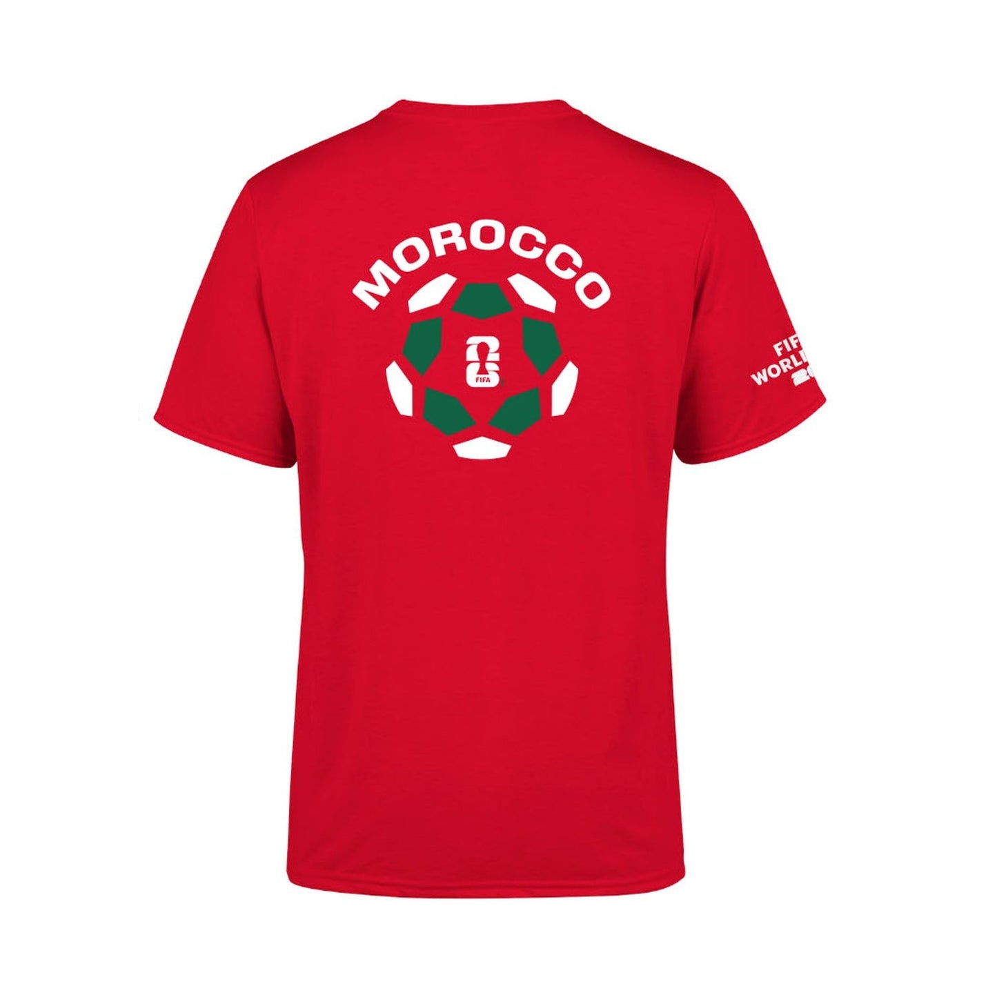 FIFA World Cup 2026 Morocco Puff T-Shirt - Unisex Casual Graphic T Shirt