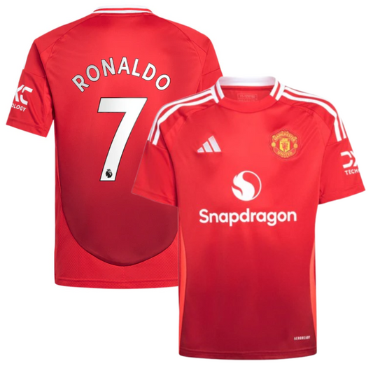 Cristiano Ronaldo 7 Manchester United adidas 2025 Home Player Jersey - Red Official Team Jersey Sports Fan Apparel