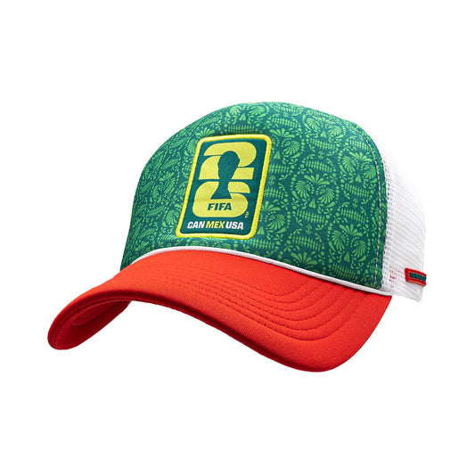 FIFA World Cup 2026 Emblem Mexico Foam Trucker Hat Official Team Hat Sports Fan Cap