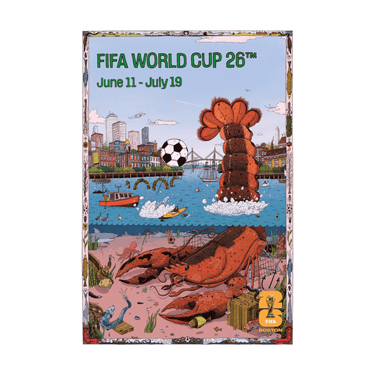 FIFA World Cup 2026 Boston Host City Poster Popular Style Comfort Casual