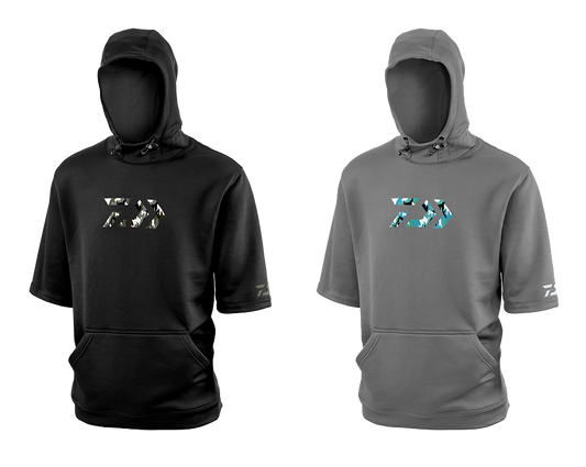 D-VEC WHARF RAT MOCK SLEEVE HOODED SWEATSHIRTS Popular Style
