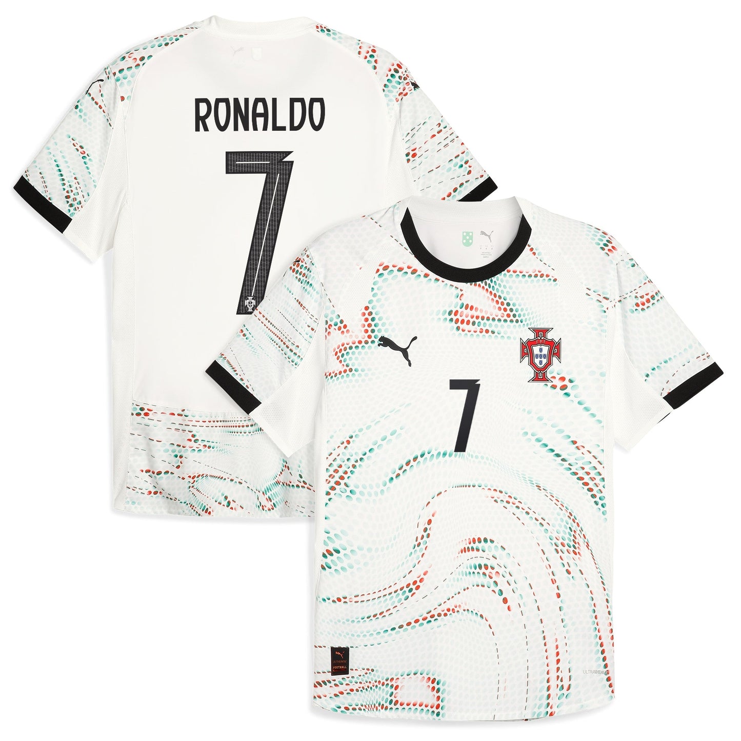 Cristiano Ronaldo Portugal National Team 2025 Away Jersey - White Official Team Jersey Sports Fan Apparel